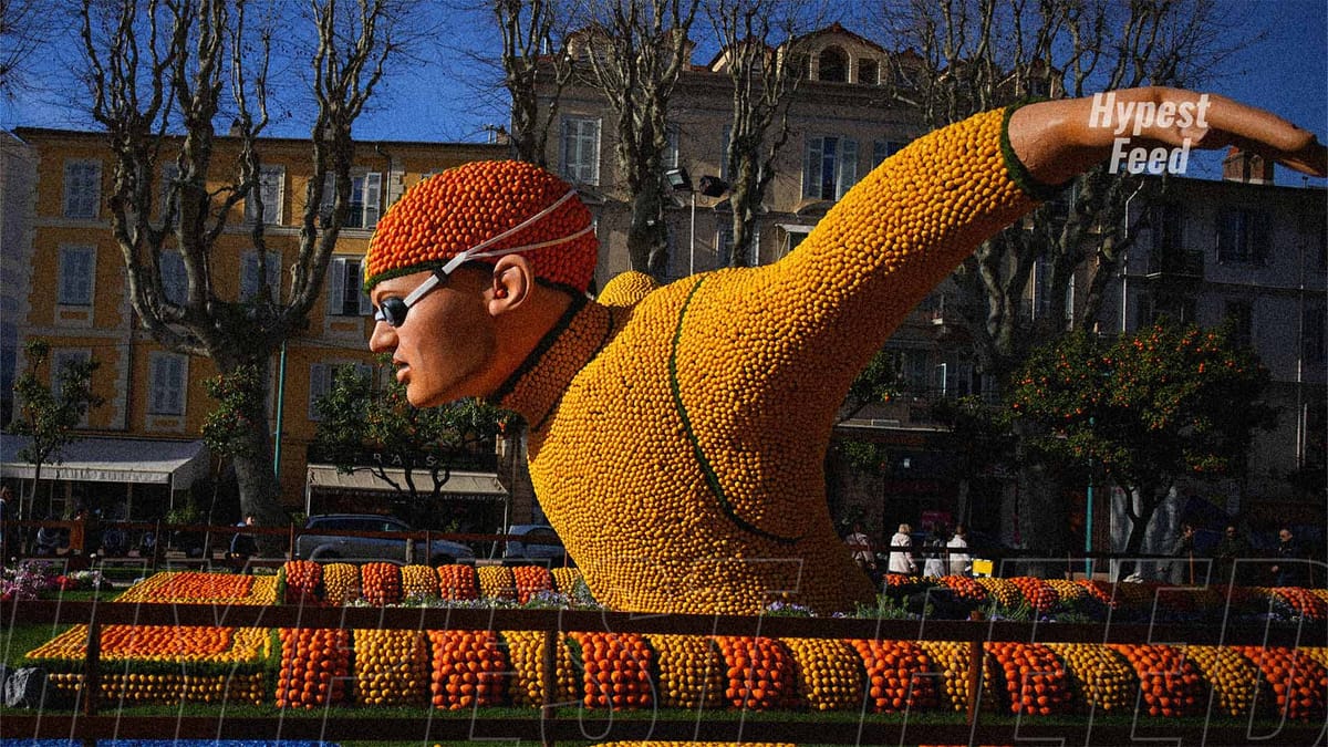 French town celebrates Paris Olympics at yearly lemon festival