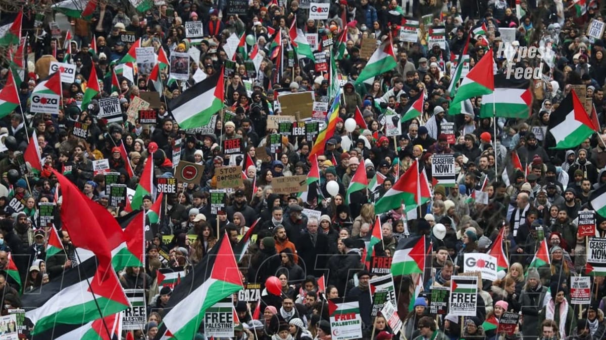 "Thousands Rally, Urging Australia to End Complicity in Gaza Genocide"