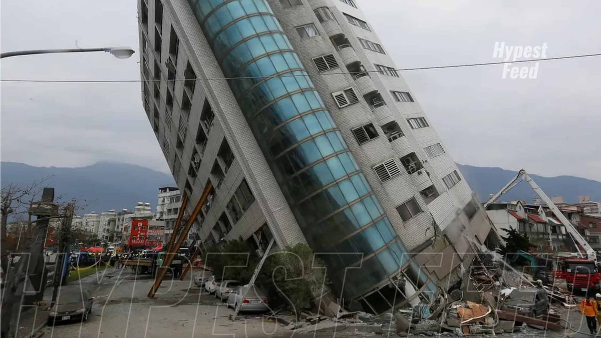 Taiwan struck by powerful earthquake, buildings collapse, prompts tsunami warning in Japan.