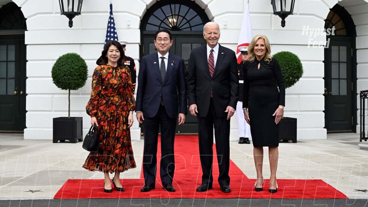 Biden administration extends warm welcome to Japanese leader with diplomatic gestures and symbolic red carpet.