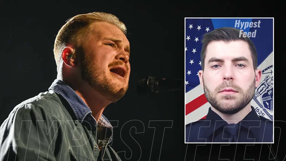 Zach Bryan pays tribute to fallen NYPD officer Jonathan Diller at Long Island concert.
