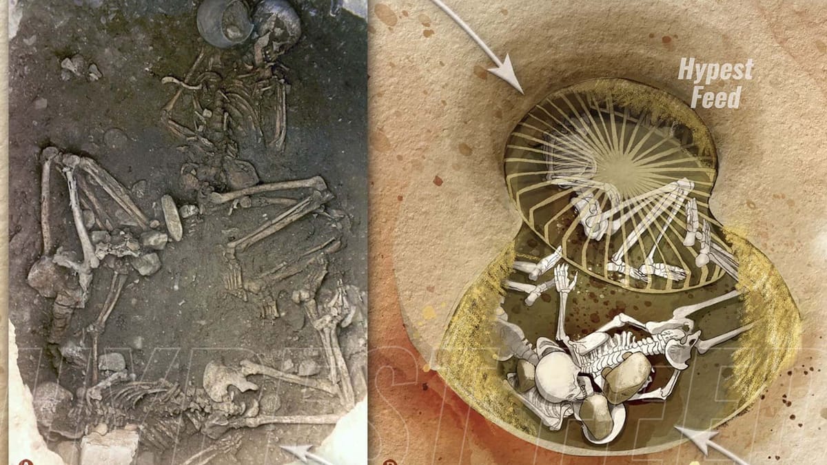Skeletons found in France uncover ancient Mafia-style murders.