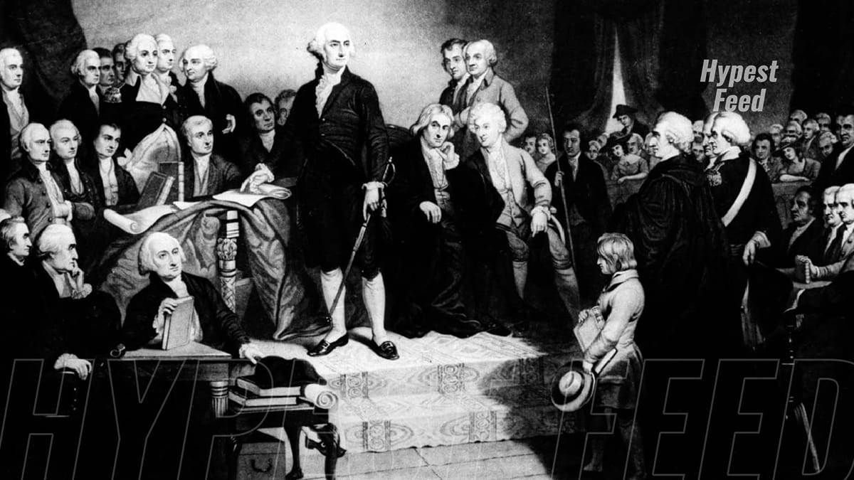 April 30, 1789: George Washington inaugurated as first US president.