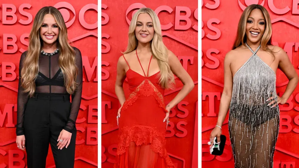 Lainey Wilson, Kelsea Ballerini, and Jane Seymour steal the spotlight at the CMT Music Awards red carpet.