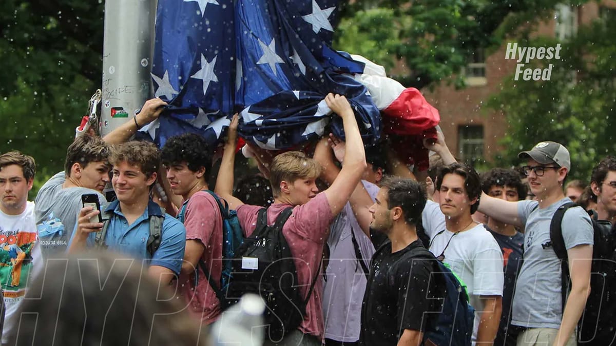 "UNC Protesters Remove American Flag in Campus Demonstration"