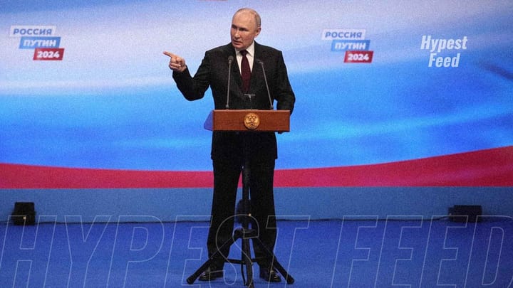 West criticizes Russian 'pseudo-election' as Putin declares overwhelming victory.