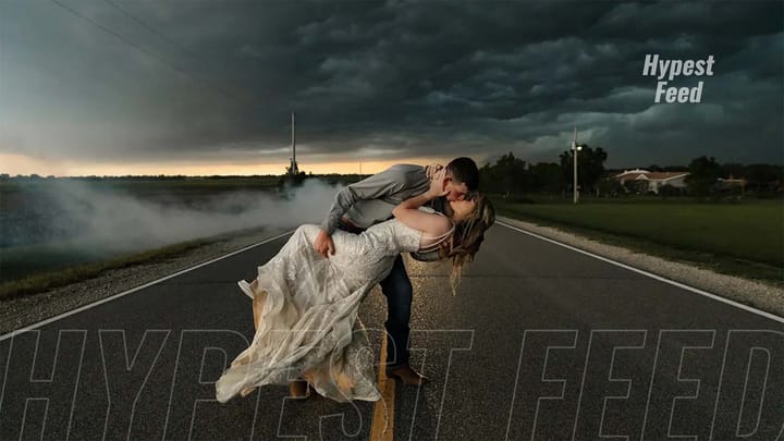 Thunderstorm wedding magic in Kansas