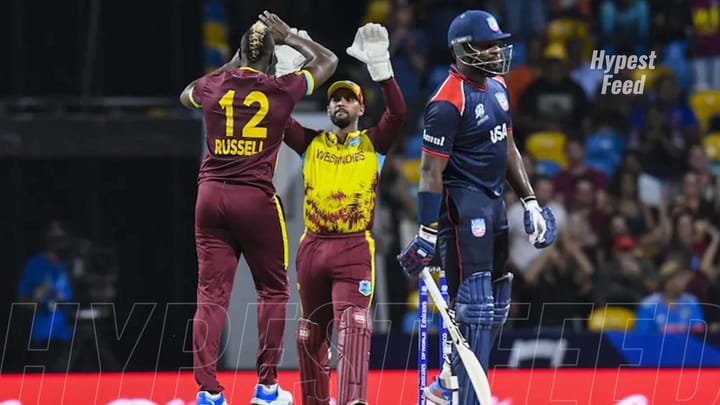 West Indies dominate USA, surge past England in semi-finals race