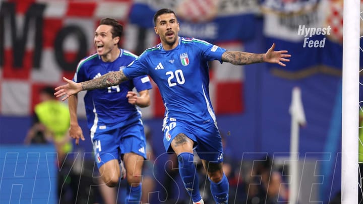 Euro 2024: Italy Advances to Knockout Stage with Zaccagni's Late Equalizer, Crushing Croatia